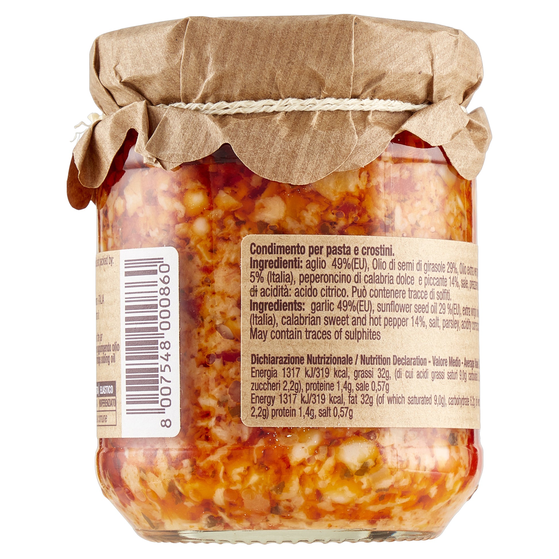 Knoblauch, Öl und kalabrischer Chili