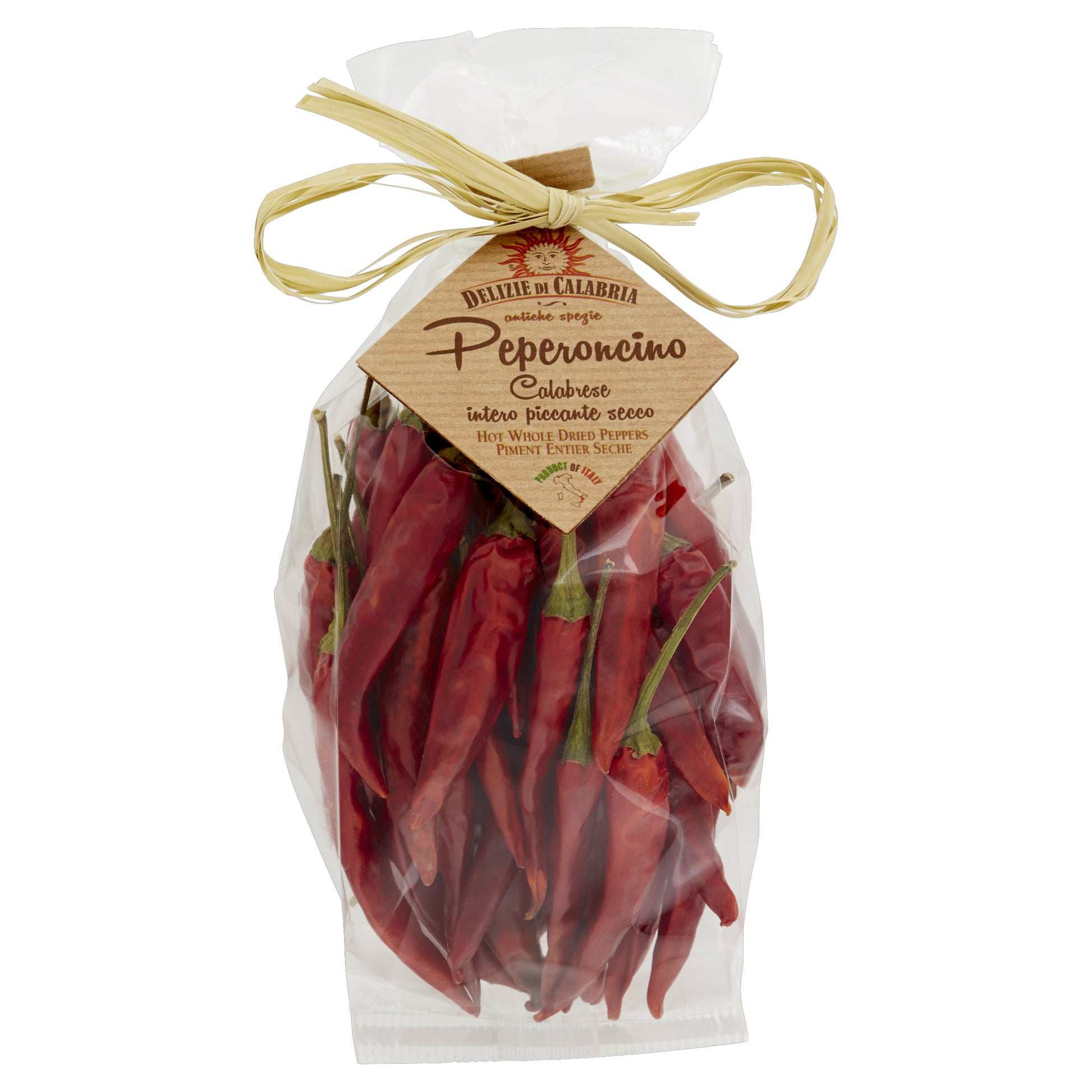 Gedroogde hele hete Calabrische peper